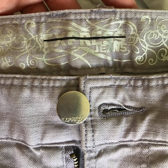 Express Purple Jean Shorts - Picture 5 of 5